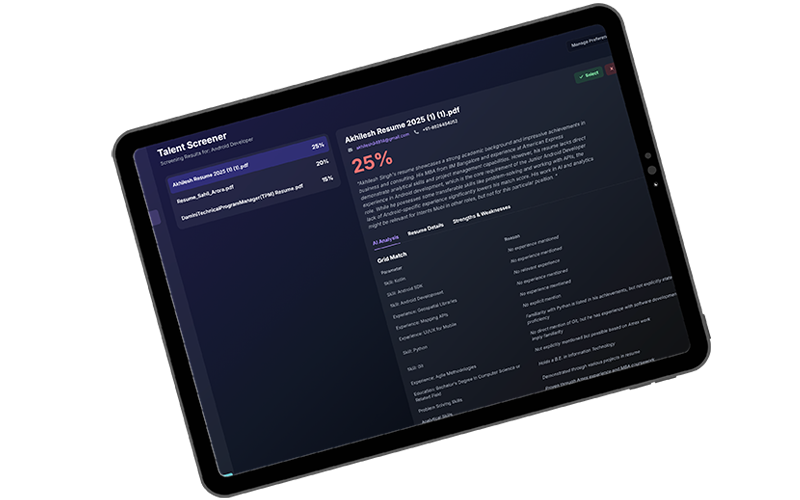 Talent Screener